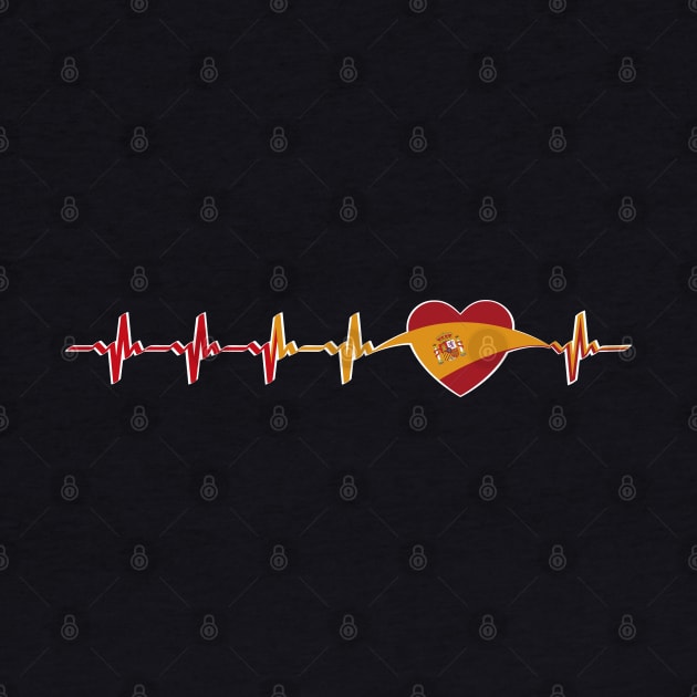 Spanish heartbeat flag by Catfactory